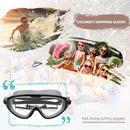 Children Goggles Waterproof Anti-fog Swimming Snorkeling Glasses (Black) Newly