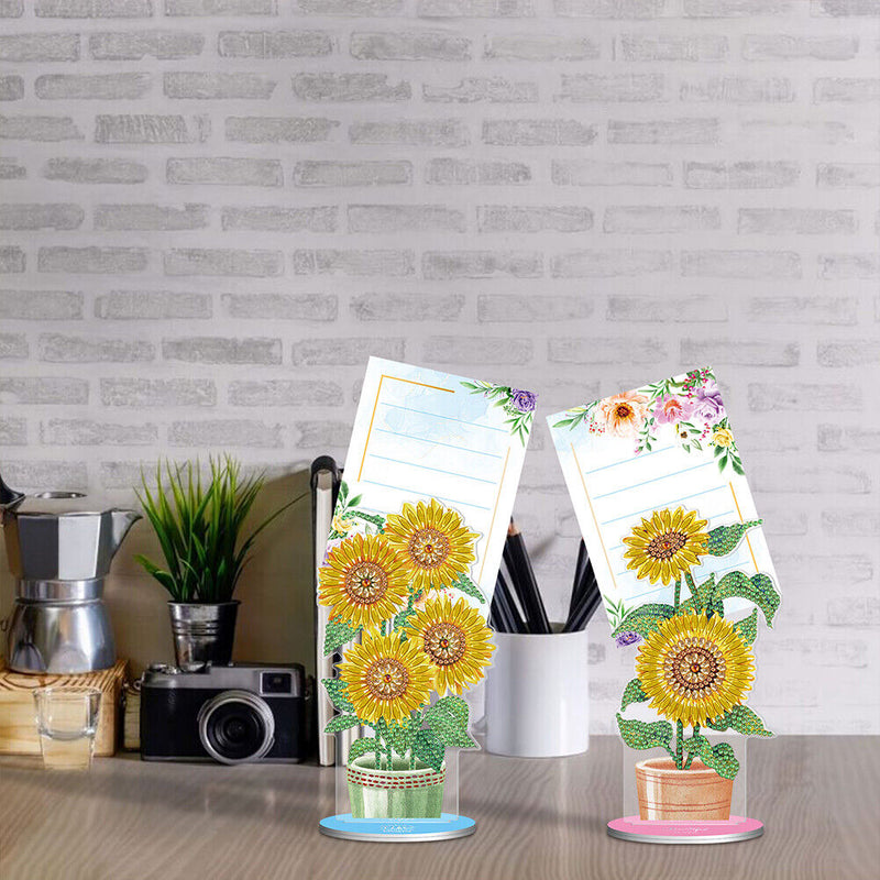 2pcs Diamond Painting Note Holder Valentine Gift Card Table Stand (BQJ04) Newly