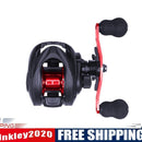 Metal Spool Baitcasting Reel 8kg Max Drag 6.3/1 Saltwater Wheel (Red Right)