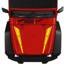 1 Pair Vinyl Car Hood Stickers Racing Sports Stripe Engine Cover Styling Decals