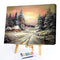 Sunset Cottage Oil Paint By Numbers DIY Handpainted Home Decoration Unframed
