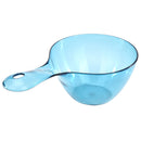 Plastic Water Ladle Anti-skid Handle Transparent Bailer Home Kitchen (Blue)