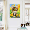Handmade Cat 5D DIY Full Square Drill Drawing Kit Art Diamond Painting for Home