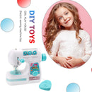 Mini Electric Sewing Machine Set Household Play House Toys for Girl Home Playing