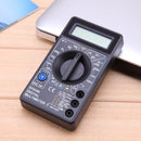 LCD Digital Multimeter Tester Meter Voltmeter Ammeter Ohm DT830B Black