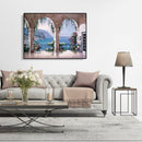 Painting By Numbers Kit DIY Double Arch Hand Painted Canvas Oil Art Picture G