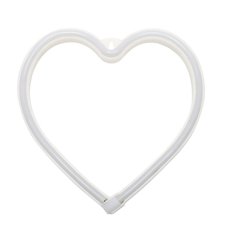LED Neon Light Heart Sign Night Lamp Xmas Valentine Day Decor Gift (Pink)