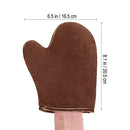 1pc Body Self Tanning Oiling Applicator Gloves Body Cleaning Glove (Brown) Newly