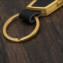 Fashion Men's Jewelry Gift Keyfob Leather Metal Car Key Chain Keyring