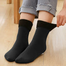 Winter Warm Thicken Thermal Socks Soft Wool Seamless Sock for Man (Black) Newly