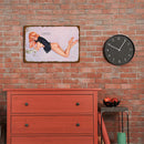 Metal Tin Sign Poster Retro Girl Plate Plaque for Bar Pub Club Wall Art (B)