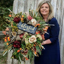 Fall Door WreathThanksgiving Day Christmas Harvest Front-Door Wreath gifts