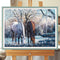 #A 5D DIY Diamond Painting Glacier Horse Kits Full Round Drill Wall Decor Crafts