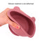 Food-grade Silicone Feeding Plate Bowl Spoon Non-Slip Tableware (Red) Newly
