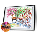 5D DIY Partial Special Shaped Drill Diamond Painting Elk Mosaic Kit Art Craft