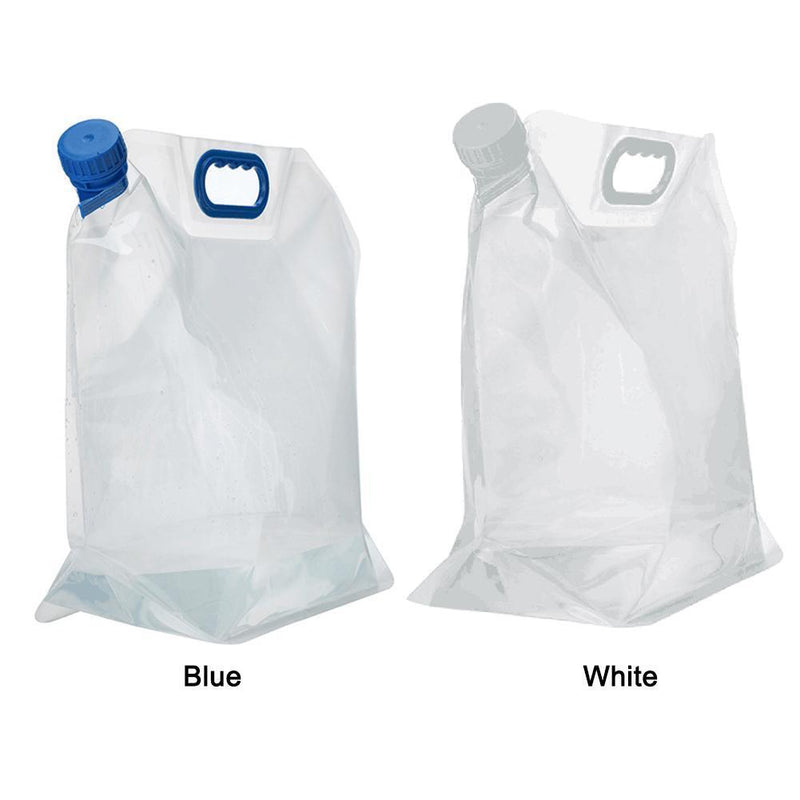 15L Foldable Portable Outdoor Camping Cooking BBQ Water Bag Carrier (Blue)