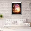 5D Diamond Painting Kit DIY Cross on Hill Full Round Drill Mosaic Pictures
