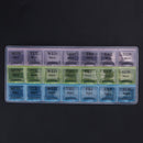 7 Day Week Medicine Storage Tablet Organizer Container 28 Slot Case Box