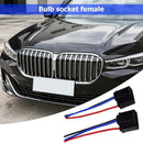 1 Pair H4 9003 Bulb Socket Headlight Headlamp Fog Lamp Female Adapter Connector