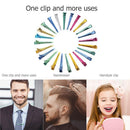 50pcs Colorful Single Prong Alligator Hair Clips Aluminum Flat Hairpins
