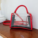 PVC Women Clear Crossbody Bag Summer Female PU Leather Handbags Phone Purses