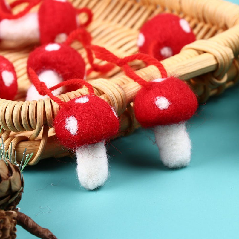 Decorations Wedding Xmas Tree Christmas Mushroom Mushroom Hanging Ornament Felt