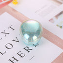 Hair Brush Egg Round Travel Portable Salon Detangling Comb (Light Blue)