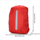 Reflective Waterproof Bag Rain Cover Outdoor Safety Covers (Red 60L)