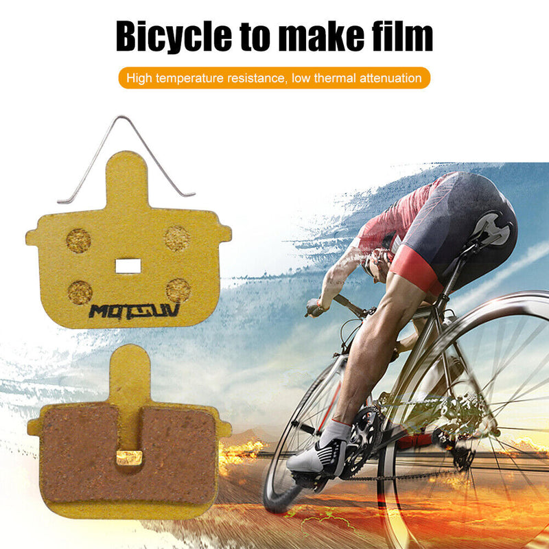 MOTSUV 2pcs MTB Cycling Bike Disc Bicycle Brake Pads Metal Hydraulic Disc Par