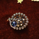 1989candy Brooch Peacock Bird Animal, Raw, Colorful, Diamond Framed, Women's Jewelry