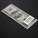Stainless Steel Craft Money Clips Hollow Out Portable Cash Clamp Holder