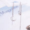 Diamond Ear Cuff Threader CZ Ear Piercing Ear Cuffs Climber Link Chain Earrings