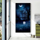 5D DIY Diamond Painting Kits Full Round Drill Moon Swan Lake Mosaic Picture Art