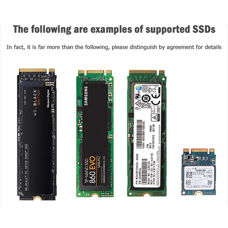 M.2 to USB Adapter M Key M2 PCIe SATA to USB 3.1 Gen 2 Type A SSD Adapter Card