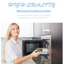 Microwave Lunch Box Wheat Straw Compartments Bento Food Container (Blue) Newly