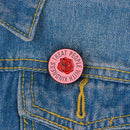 Fashion Round Brooches Rose Letters Badges Student Backpack Scarf Decor Jewelry