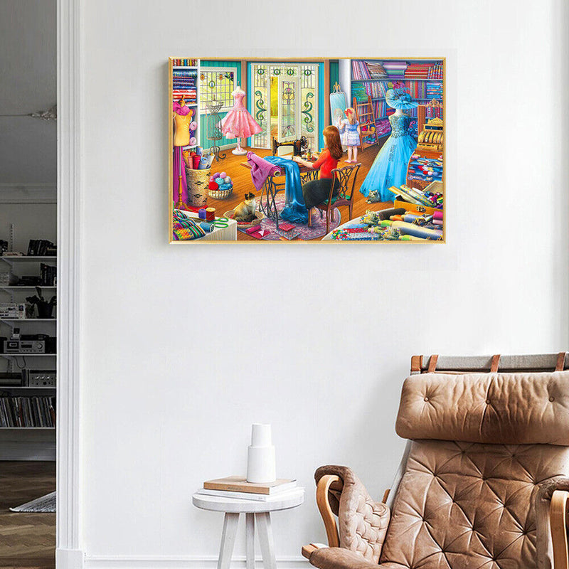 Diamond Painting Full Round Drill Tailores Rhinestone Cross Stitch Wall Decor