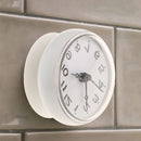 Waterproof Bathroom Mini Anti-Fog Watch Suction Cup Wall Clock Sucker