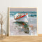 Beach Boat Oil Paint By Numbers Kit DIY Acrylic Painting on Canvas Frameles