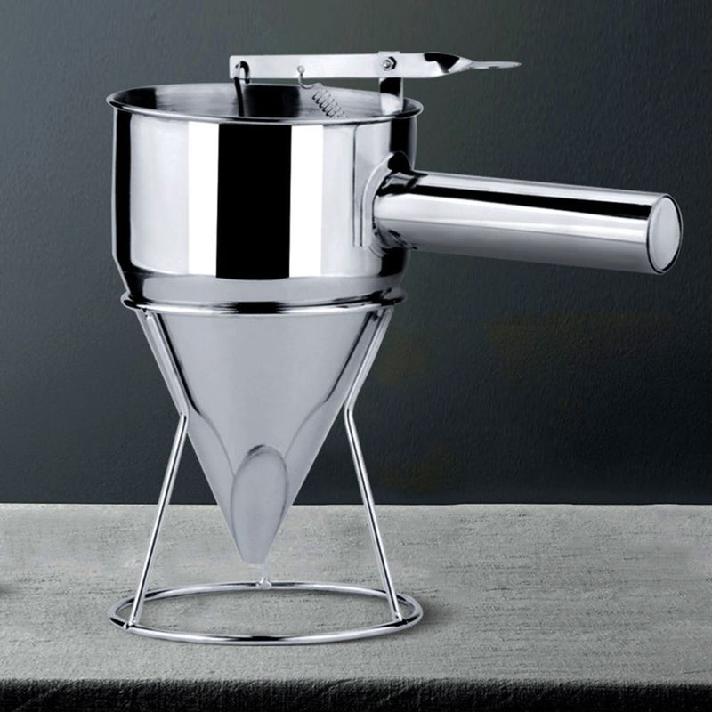 with Stand Pancake Batter Dispenser Multi-caliber Stainless Steel Funnel