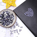 30g 6mm Crystal Rhinestone Acrylic Flat Back for DIY Scrapbooking (Purple)