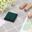 Fingerprint Square Stamp Inkpad for DIY Scrapbook Card Making Craft (Green)