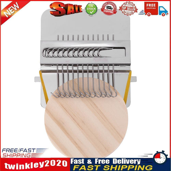 Wood Small Loom Mender Clothes Mending Weave Darning Machine (12 Needles) Newly