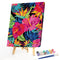 Flowers Leaves Oil Paint By Numbers Kit DIY Home Decoration Gift Wall Pictu