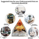 Crystal Pyramid Attract Abundance 6cm Crystal Points Energy Generator for Yoga