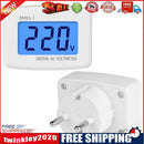 Wall Mounted AC 80-300V Digital Voltmeter Socket Voltage Tester Header (EU)