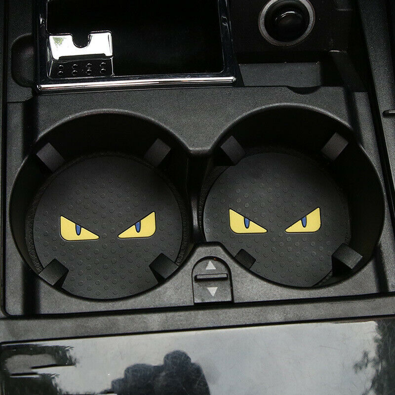 2pcs Car Coaster Water Cup Bottle Holder Anti-slip Mat Pad Silica Gel Non-slip