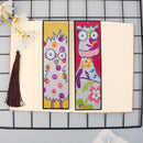 2pcs Special Shaped Drill Diamond Leather Tassel Bookmark DIY Art (SQ12) Newly