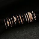 Punk Women  Stacking Crystal Rhinestone Knuckle Finger Ring Boho Jewelry