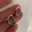 Fashion Twist Winding Earring Party Jewelry Geometric Earring S925 Earrings